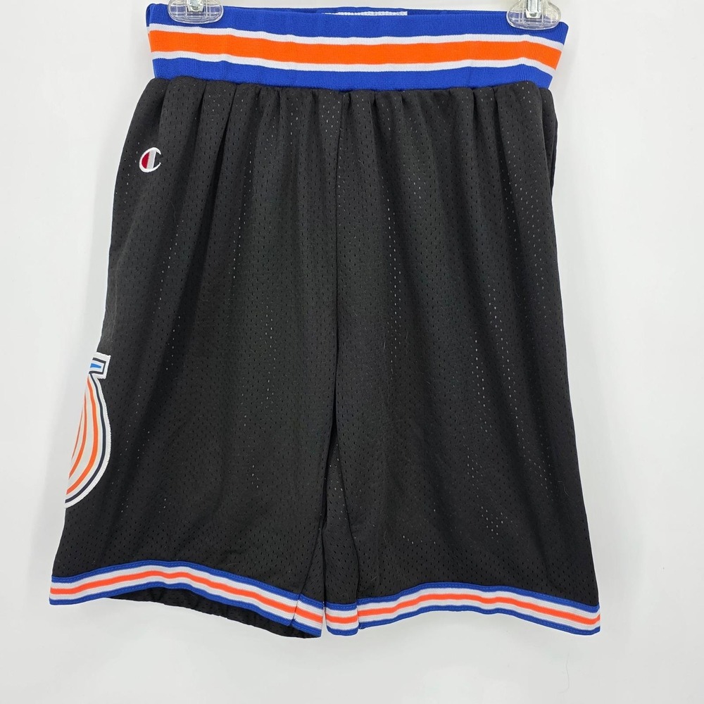 Champion Space Jam Tune Squad Mesh Basketball Shorts Black Mens Small Retro 90s